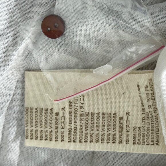 Letmebe Anthropologie XS Halter Maxi Dress Brown & White Colorblock Viscose - Picture 7 of 13